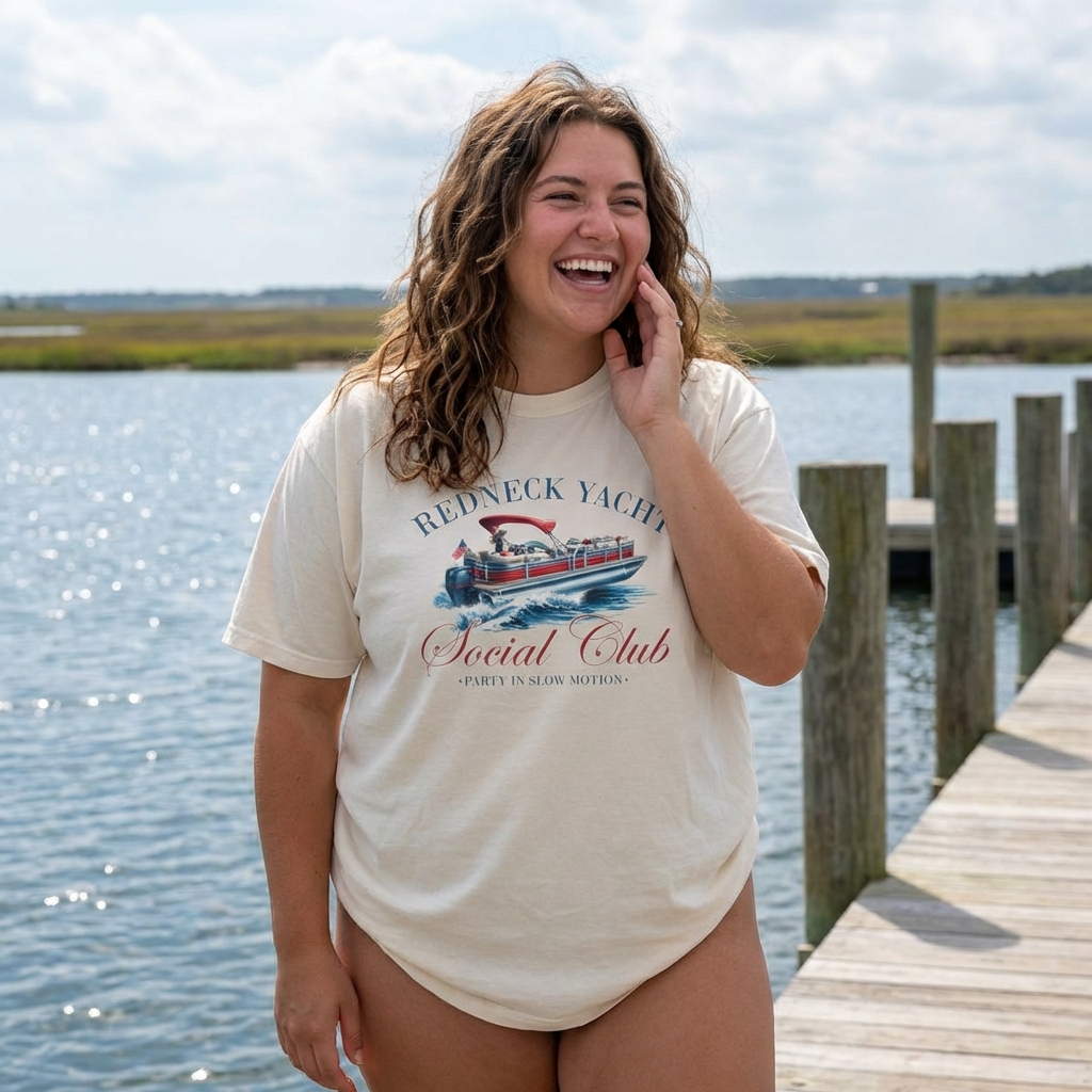 Redneck Yacht Club T-Shirt — Nautical Boat Graphic Tee