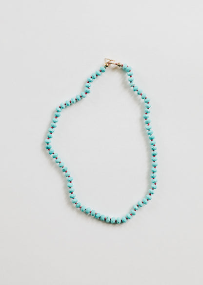 Turquoise + 14k Gold Filled Toggle necklace