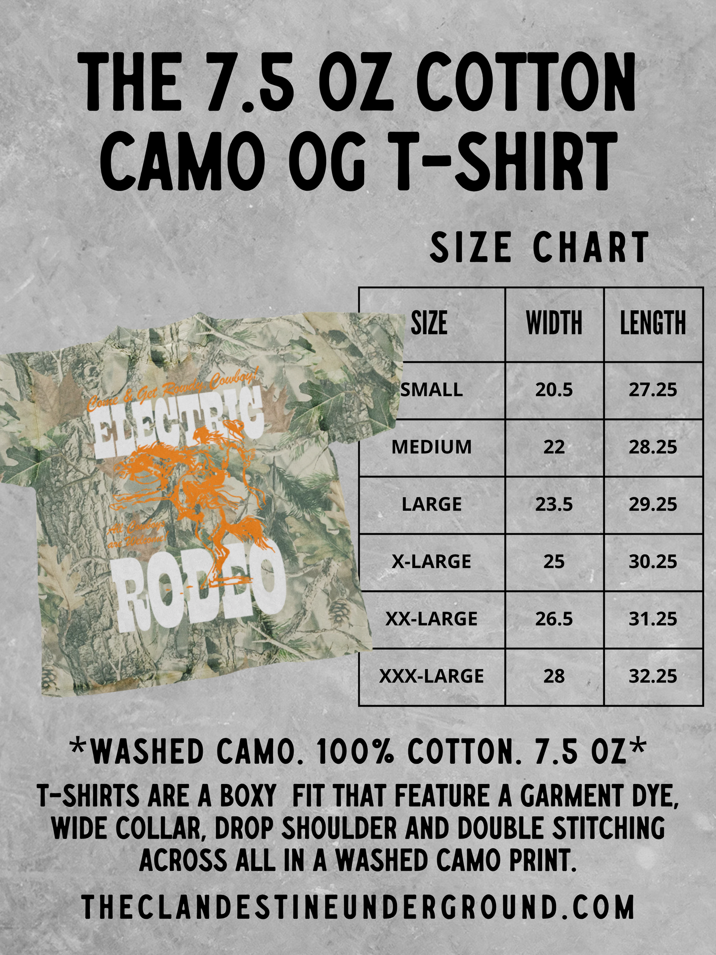 American Sweetheart, Camo Western Boxy Cotton TShirt